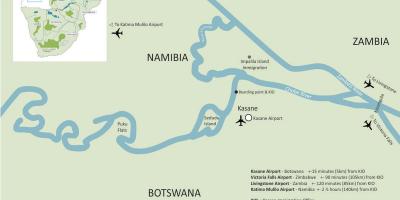 Harta e kasane Botsuana