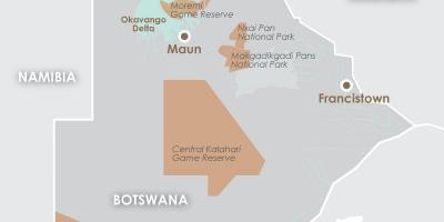Harta e maun Botsuana